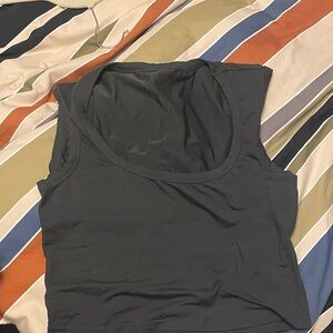 SHEIN Charcoal Sleeveless Tank Top